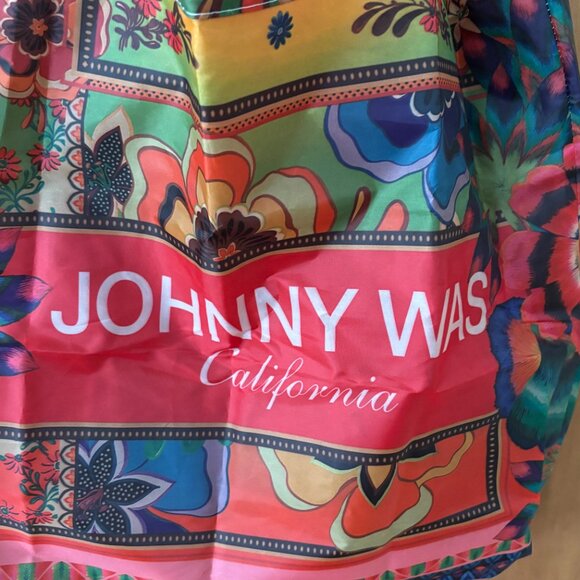 Johnny Was Red and Orange Floral Shopper Tote - Picture 7 of 7